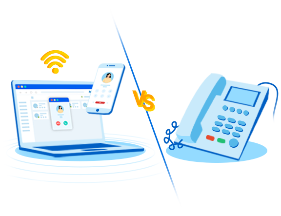 خط ثابت اینترنتی با تماس همزمان