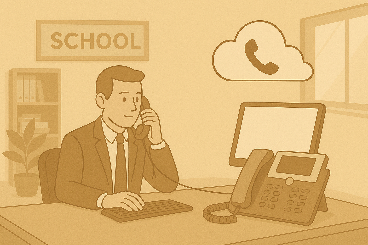 کاربردهای عملی تلفن ابری در مدارس